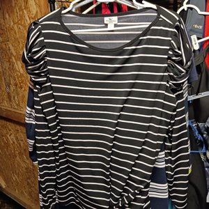 Black and white striped shirt